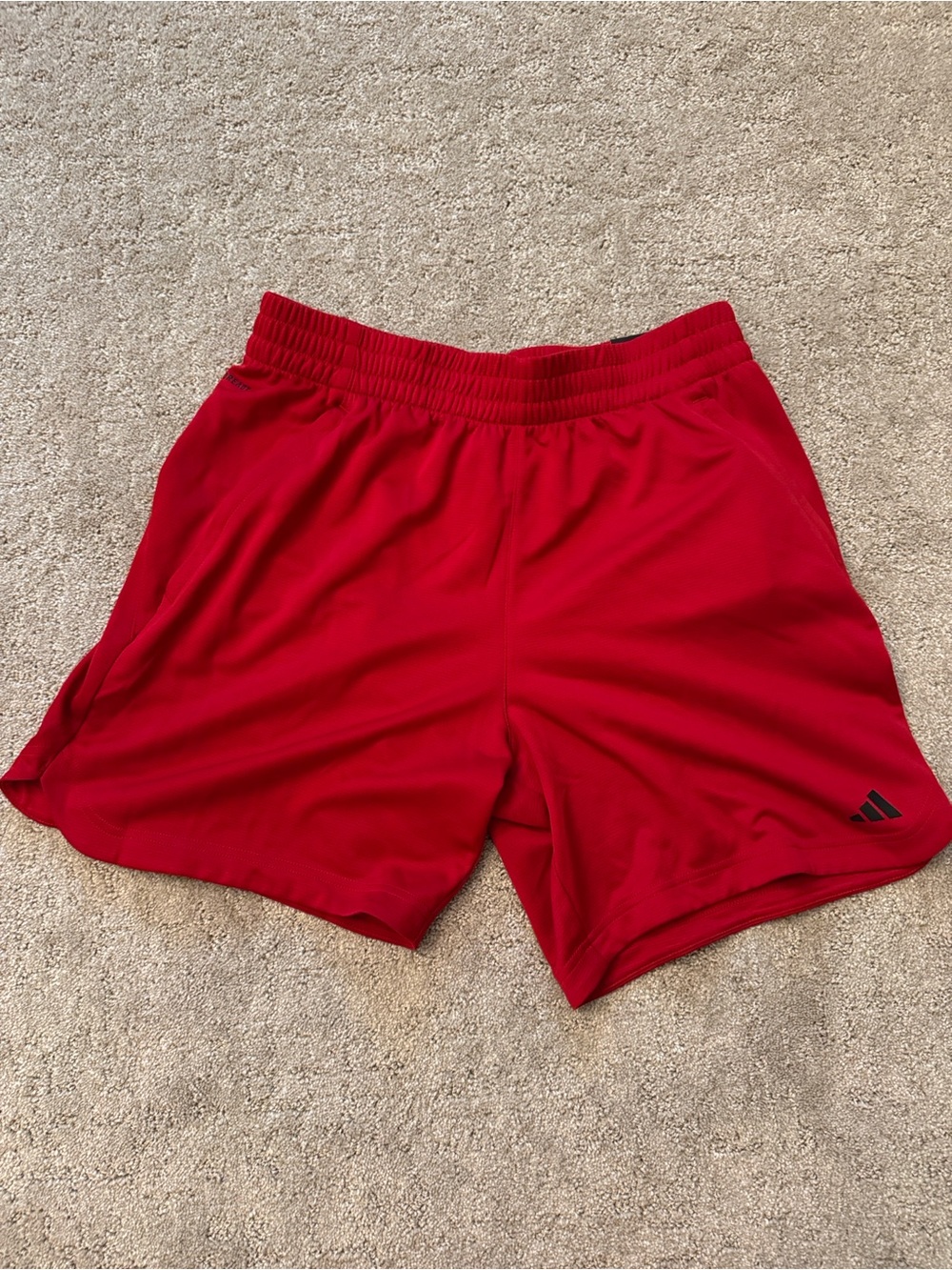 NWT Adidas Men's Red Athletic Shorts - medium 7 inch